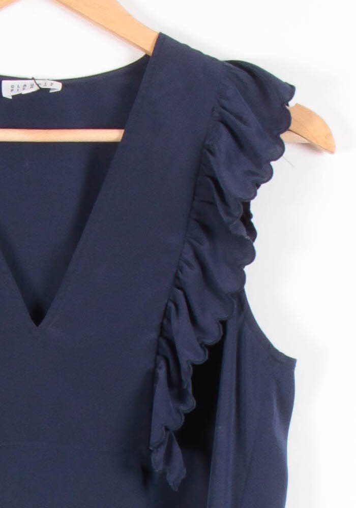 Blouse Sans Manches Bleue - Taille L/40 de la marque Claudie Pierlot | PARAD54523 - Vendu par Paradigme - Image 3