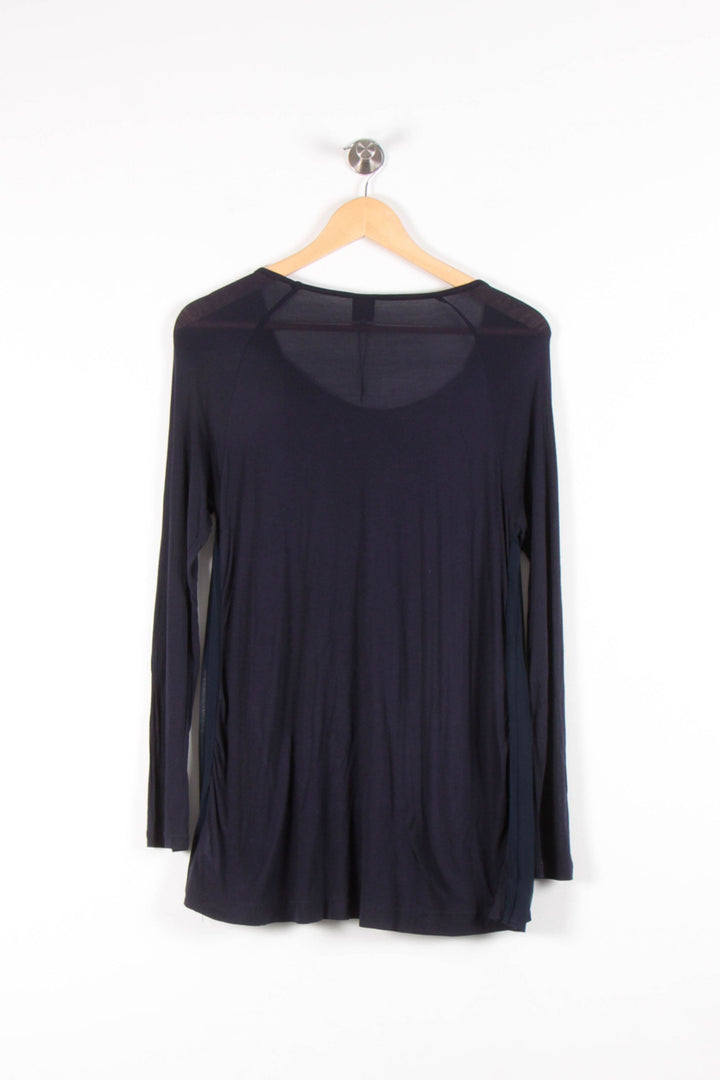 Blouse Plissée Bleue - Taille L/40 de la marque Karl Marc John | PARAD54524 - Vendu par Paradigme - Image 4