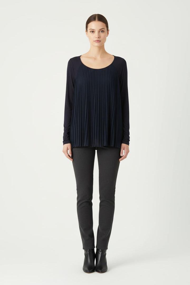 Blouse Plissée Bleue - Taille L/40 de la marque Karl Marc John | PARAD54524 - Vendu par Paradigme - Image 1