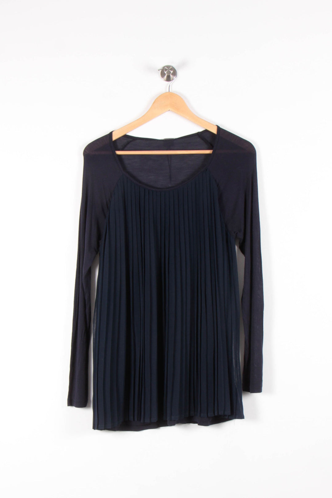 Blouse Plissée Bleue - Taille L/40 de la marque Karl Marc John | PARAD54524 - Vendu par Paradigme - Image 2