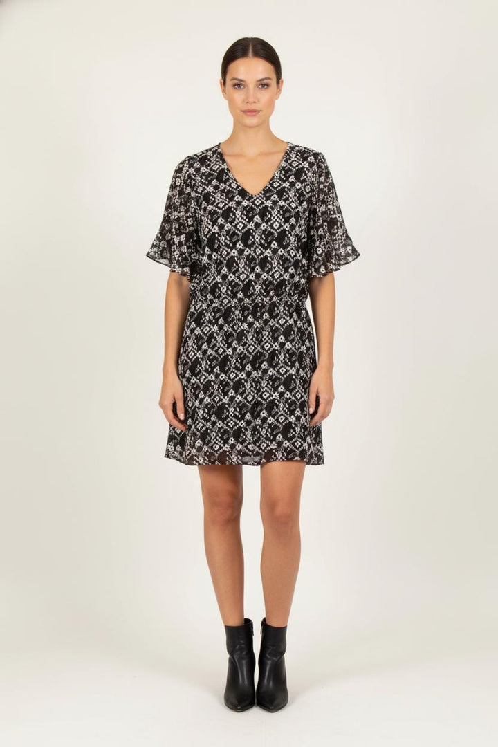 Robe Courte Noire et Blanche - Taille XL/42 de la marque IKKS | PARAD54526 - Vendu par Paradigme - Image 1