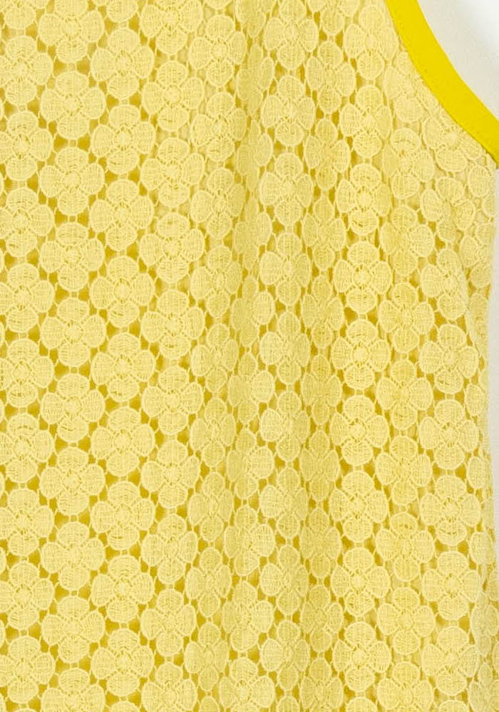 Robe Droite Jaune - Taille XL/42 de la marque Tara Jarmon | PARAD54528 - Vendu par Paradigme - Image 3