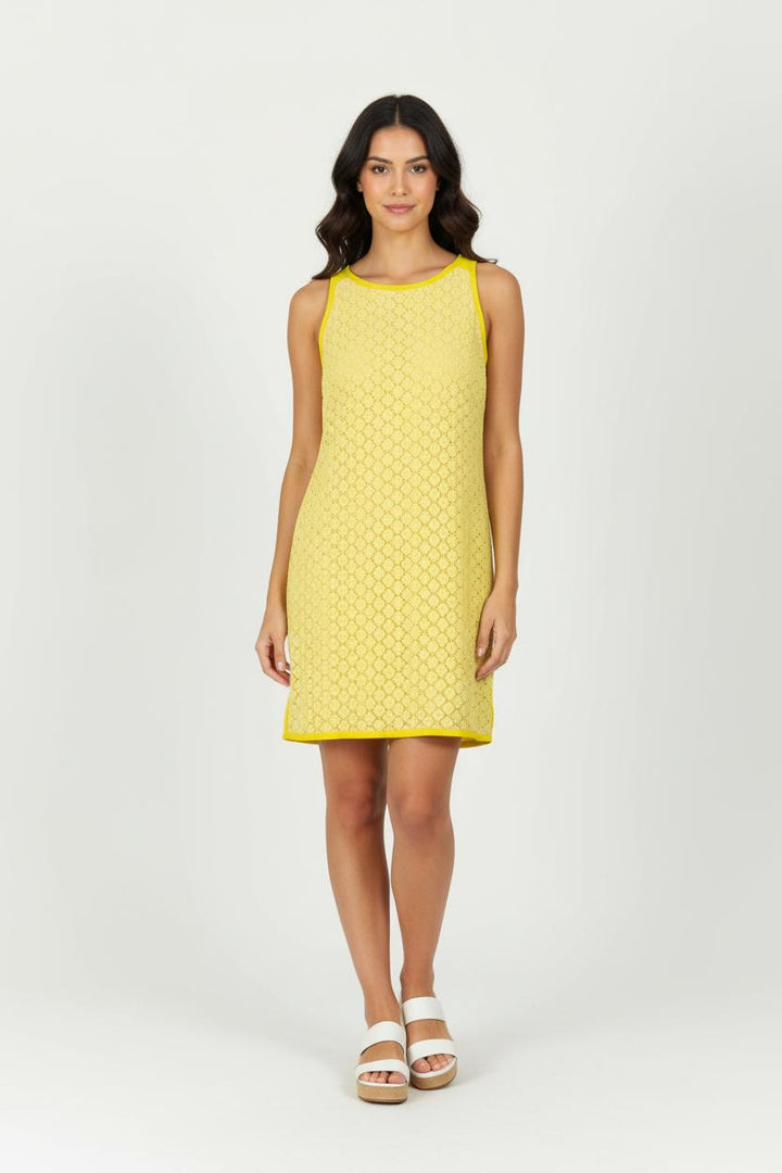 Robe Droite Jaune - Taille XL/42 de la marque Tara Jarmon | PARAD54528 - Vendu par Paradigme - Image 1