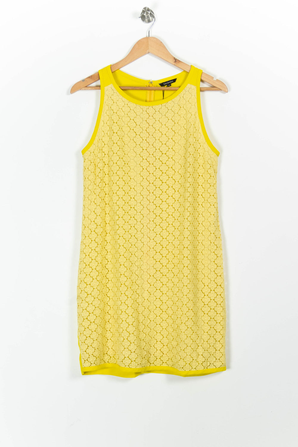 Robe Droite Jaune - Taille XL/42 de la marque Tara Jarmon | PARAD54528 - Vendu par Paradigme - Image 2