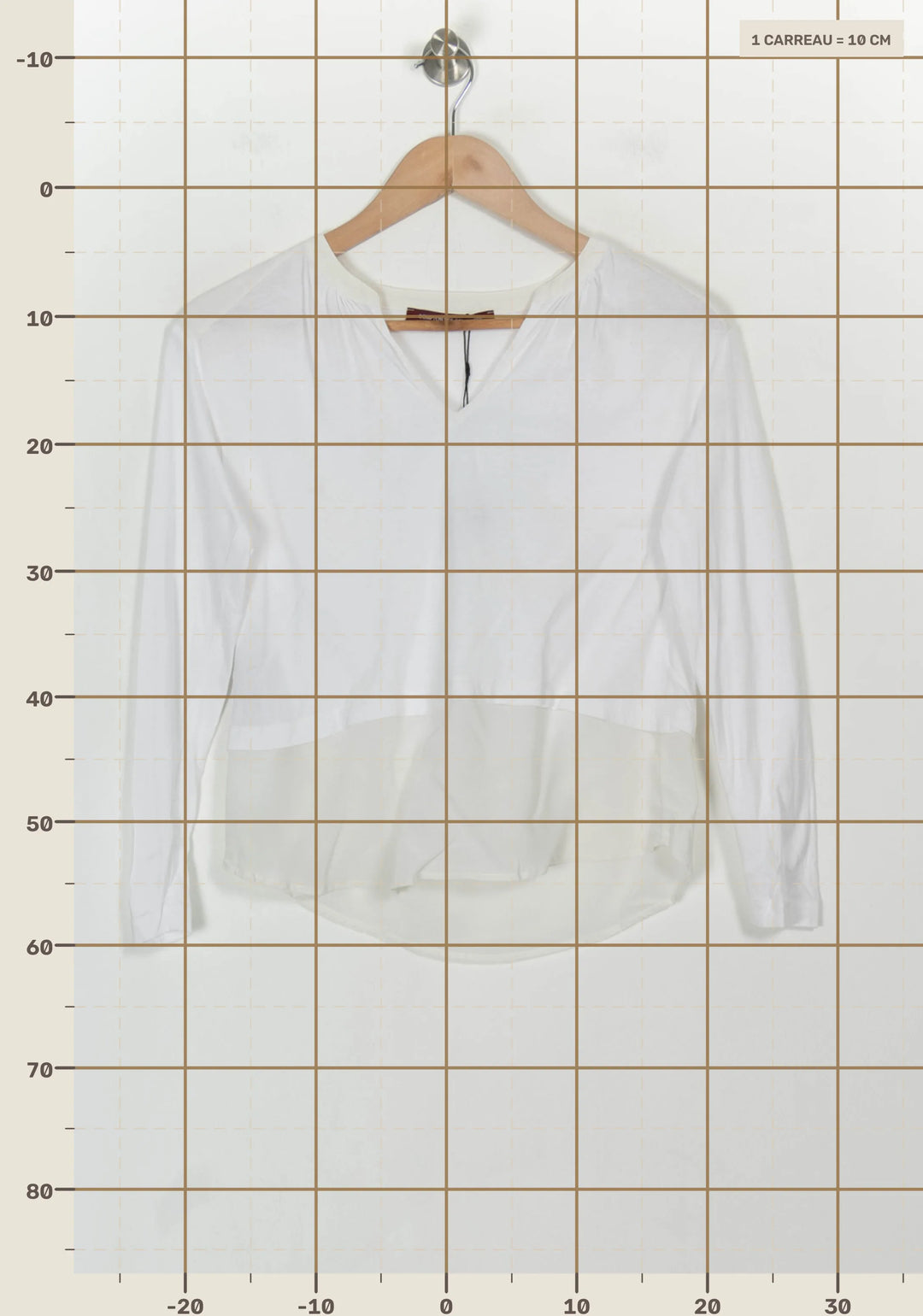 Blouse Blanche - Taille XS/34 de la marque Comptoir des Cotonniers | PARAD54541 - Vendu par Paradigme - Image 4