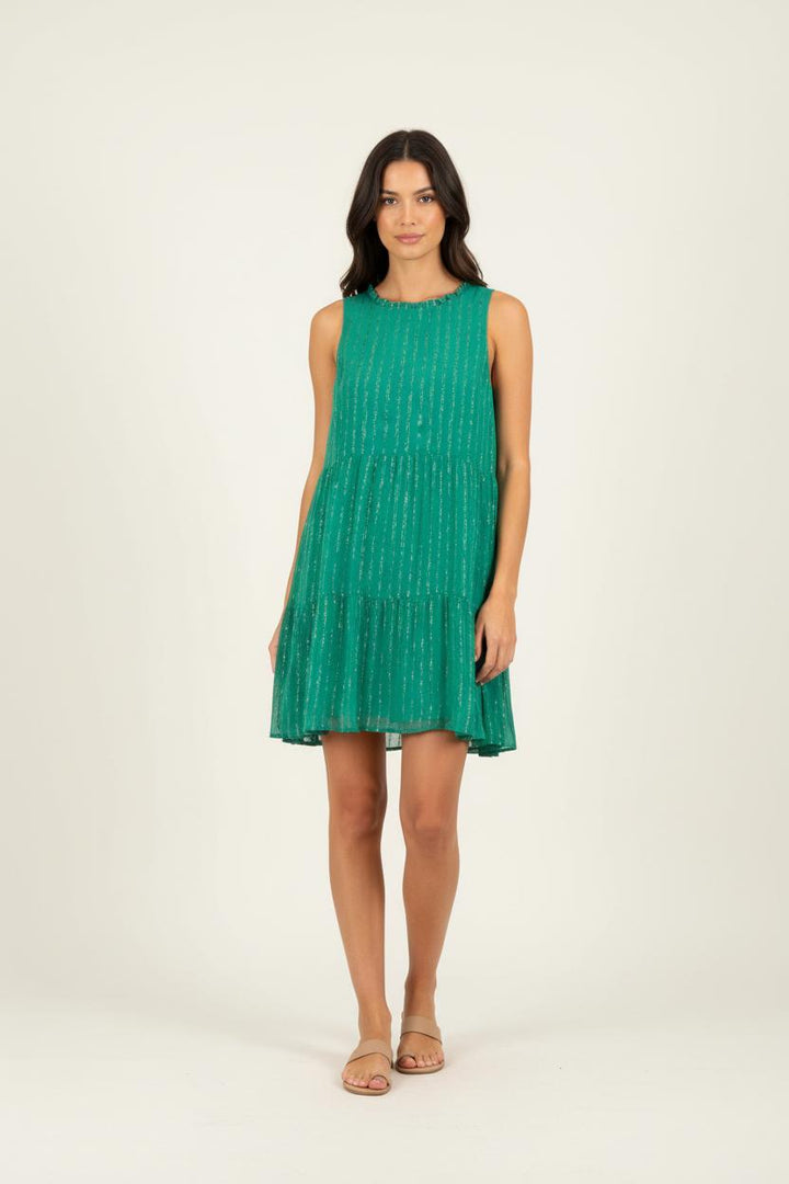 Robe Sans Manches Verte - Taille S/36 de la marque Sézane | PARAD54551 - Vendu par Paradigme - Image 1