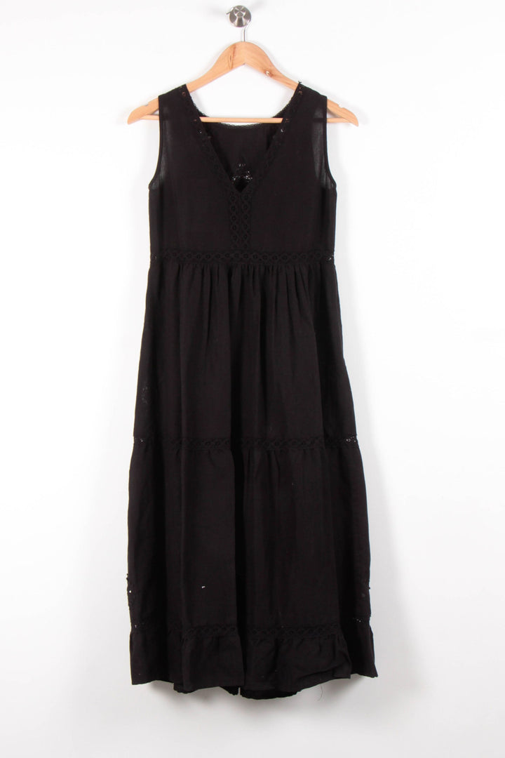 Robe Midi Noire - Taille XS/34 de la marque Sézane | PARAD54552 - Vendu par Paradigme - Image 4