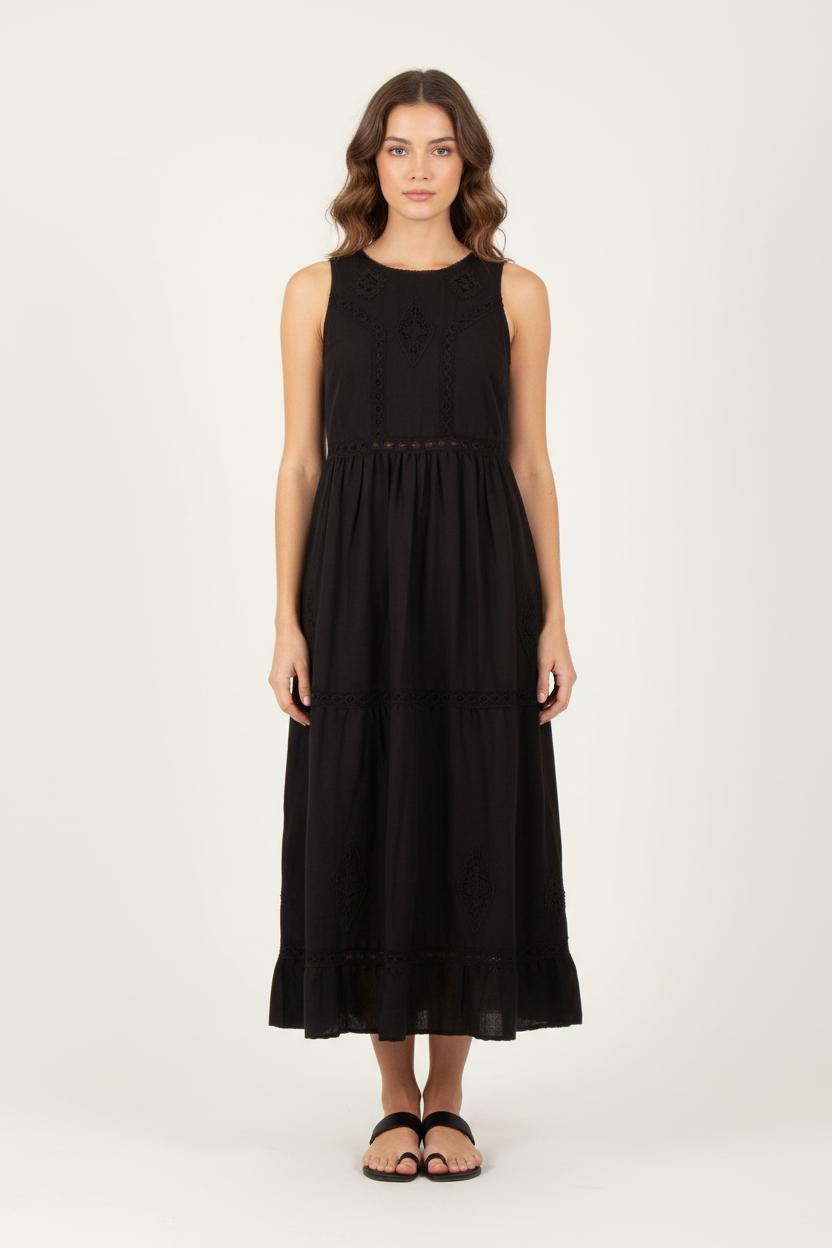 Robe Midi Noire - Taille XS/34 de la marque Sézane | PARAD54552 - Vendu par Paradigme - Image 1