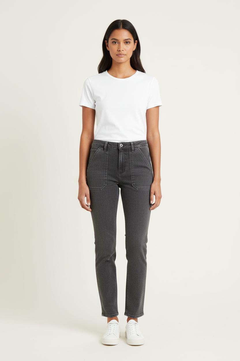 Jean Gris - Taille XS/34 de la marque ba&sh | PARAD54565 - Vendu par Paradigme - Image 1