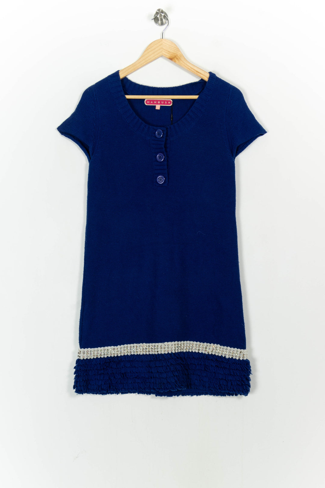Robe Courte Bleue - Taille S/36 de la marque Manoush | PARAD54577 - Vendu par Paradigme - Image 2