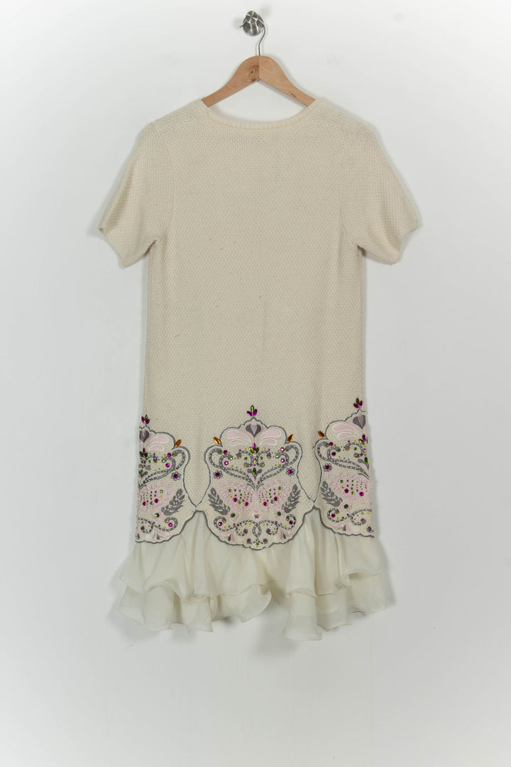 Robe Courte Beige - Taille L/40 de la marque Manoush | PARAD54579 - Vendu par Paradigme - Image 4