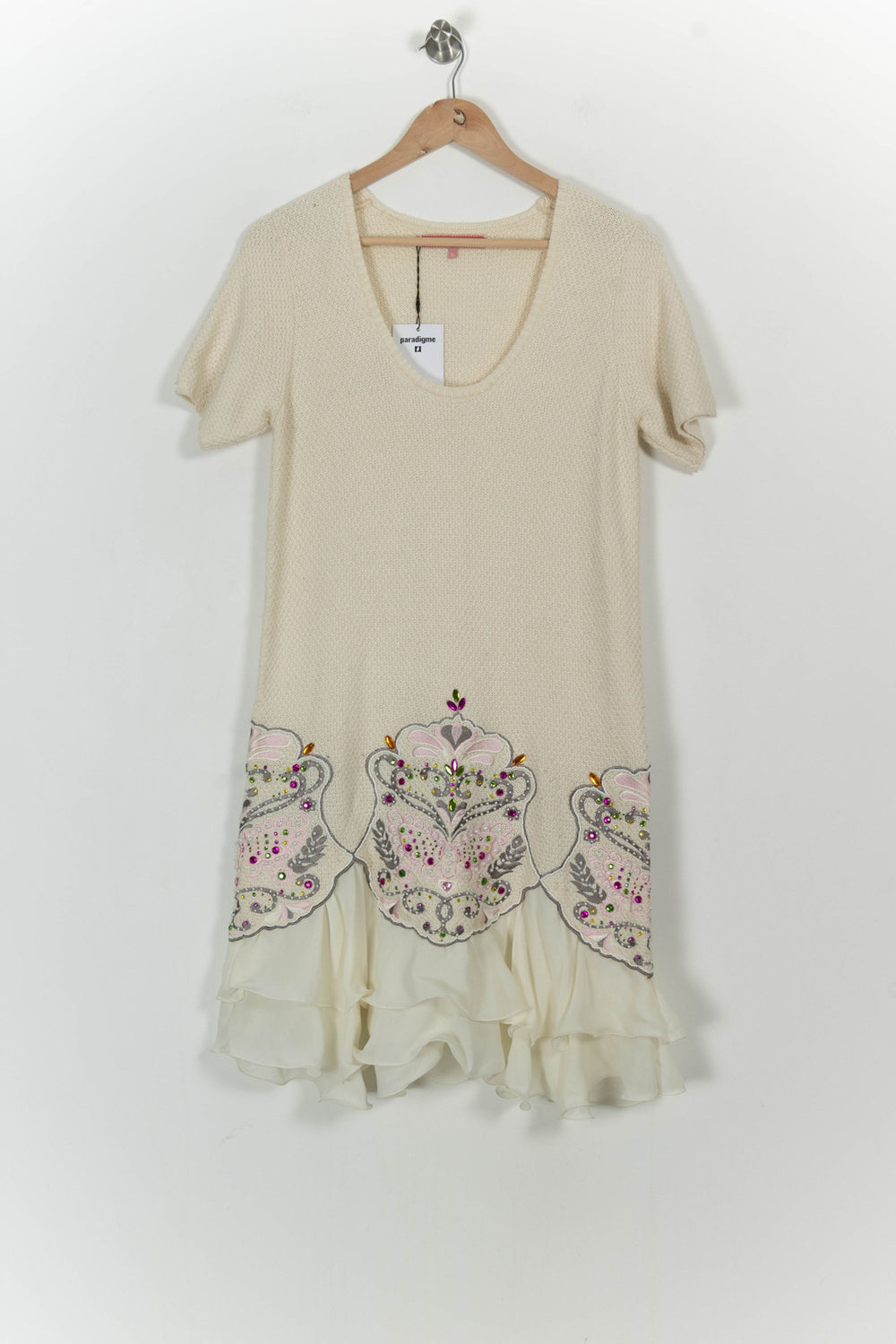 Robe Courte Beige - Taille L/40 de la marque Manoush | PARAD54579 - Vendu par Paradigme - Image 2