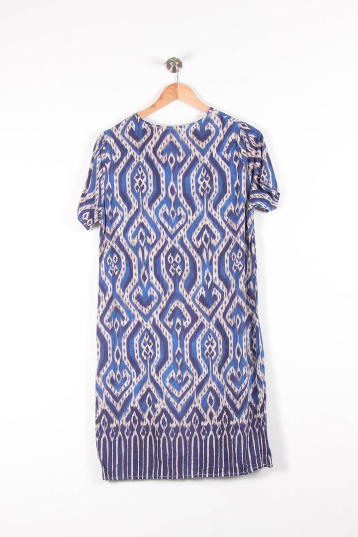 Robe Bleu et Blanche - Taille L/40 de la marque La Fée Maraboutée | PARAD54580 - Vendu par Paradigme - Image 4