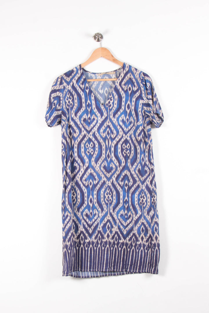 Robe Bleu et Blanche - Taille L/40 de la marque La Fée Maraboutée | PARAD54580 - Vendu par Paradigme - Image 2