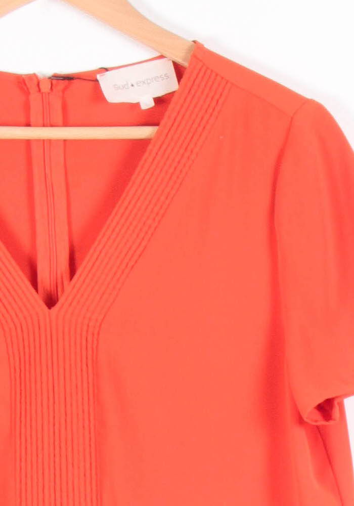 Robe Courte Rouge - Taille L/40 de la marque Sud express | PARAD54583 - Vendu par Paradigme - Image 3