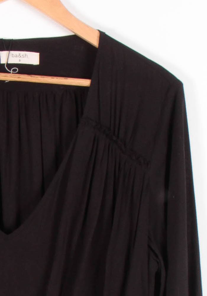 Robe Courte Noire - Taille L/40 de la marque ba&sh | PARAD54588 - Vendu par Paradigme - Image 3