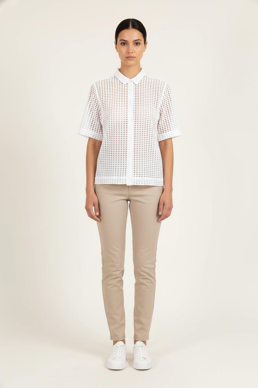 Chemise à Manches Courtes Blanche - Taille M/38 de la marque Levi's | PARAD54601 - Vendu par Paradigme - Image 1