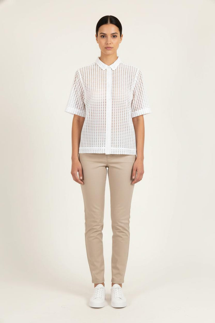 Chemise à Manches Courtes Blanche - Taille M/38 de la marque Levi's | PARAD54601 - Vendu par Paradigme - Image 1