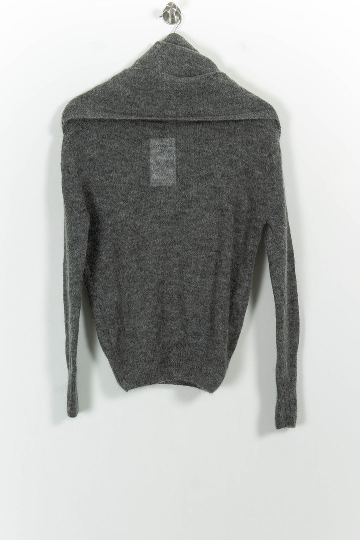 Pull Col Châle Gris - Taille S/36 de la marque American Vintage | PARAD54607 - Vendu par Paradigme - Image 4