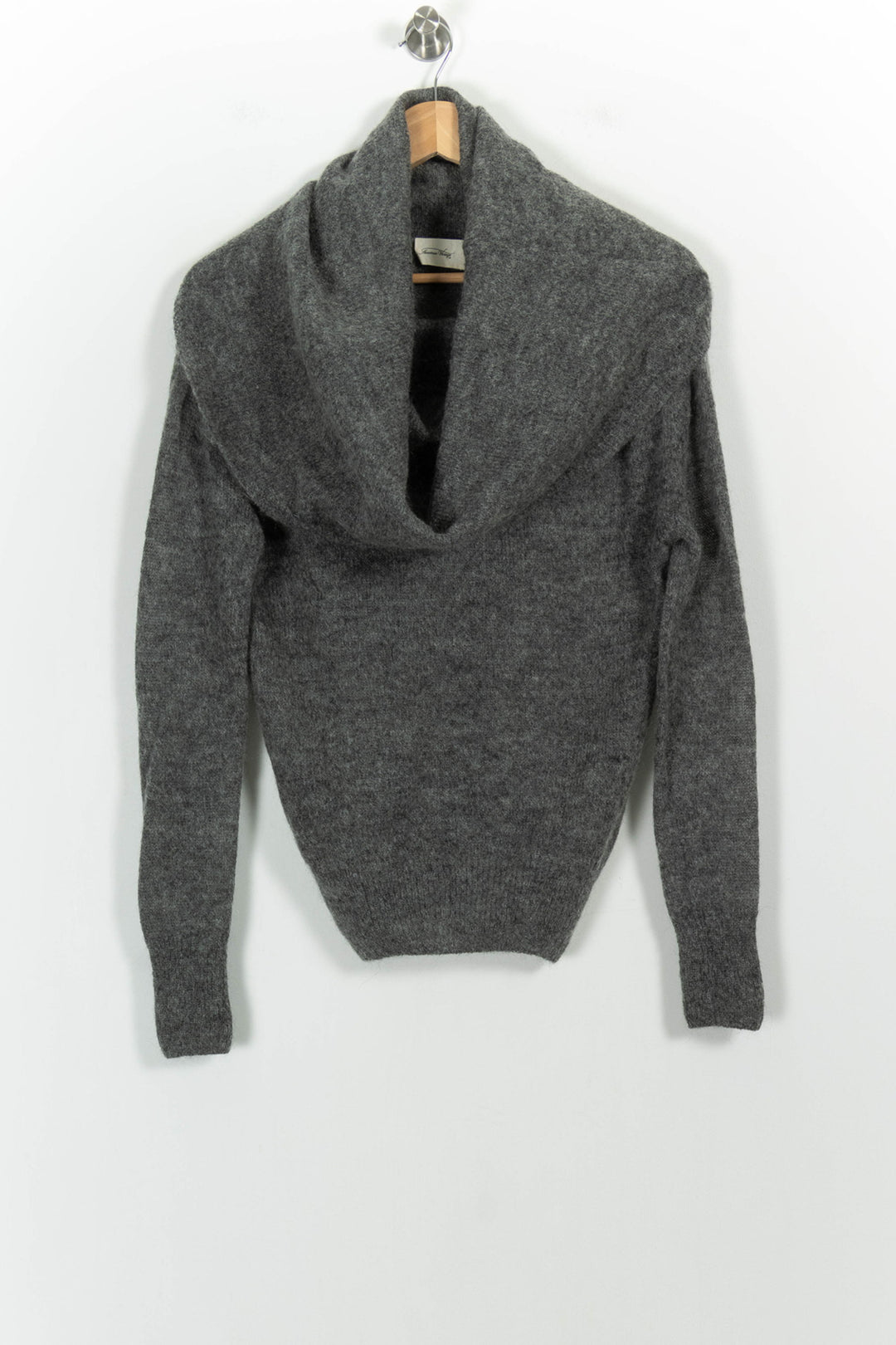 Pull Col Châle Gris - Taille S/36 de la marque American Vintage | PARAD54607 - Vendu par Paradigme - Image 2