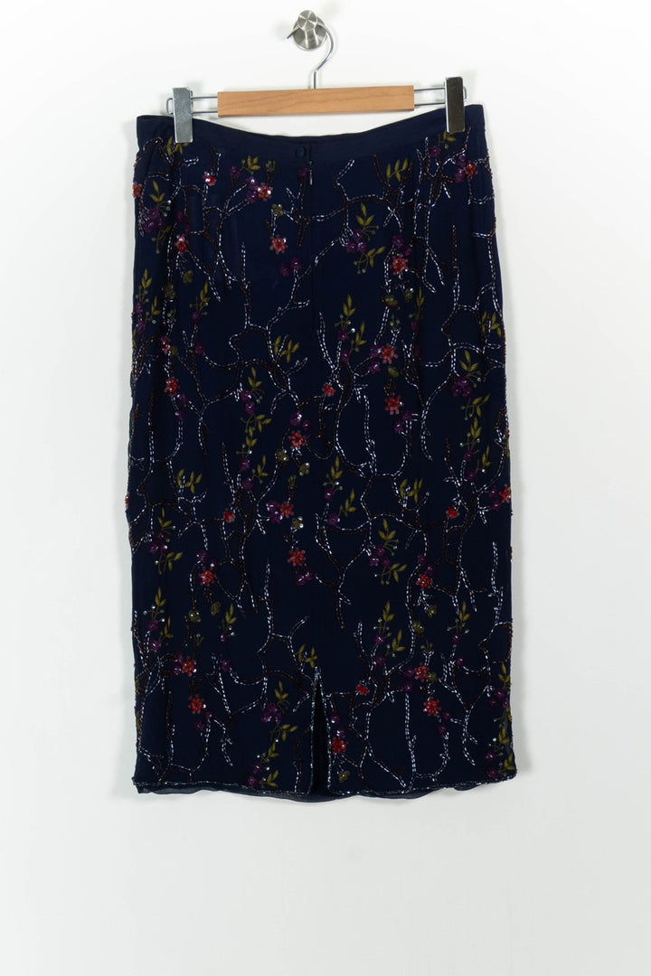 Jupe Midi Bleue - Taille XXL/44 de la marque Marina Rinaldi | PARAD54661 - Vendu par Paradigme - Image 4