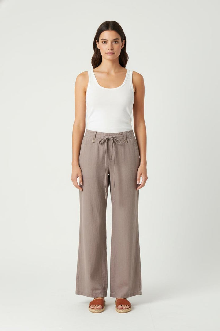 Pantalon Large Marron - Taille S/36 de la marque Comptoir des Cotonniers | PARAD54669 - Vendu par Paradigme - Image 1