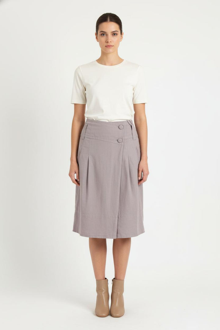 Jupe Droite Grise - Taille M/38 de la marque Comptoir des Cotonniers | PARAD54681 - Vendu par Paradigme - Image 1