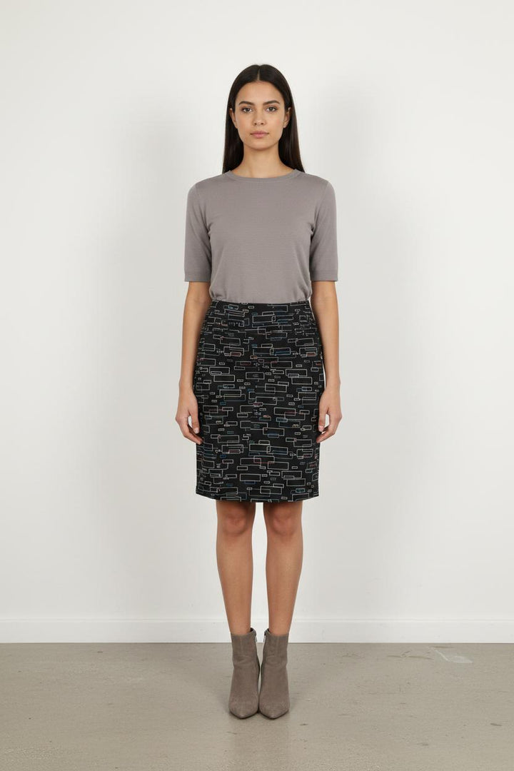Jupe Droite Noire - Taille M/38