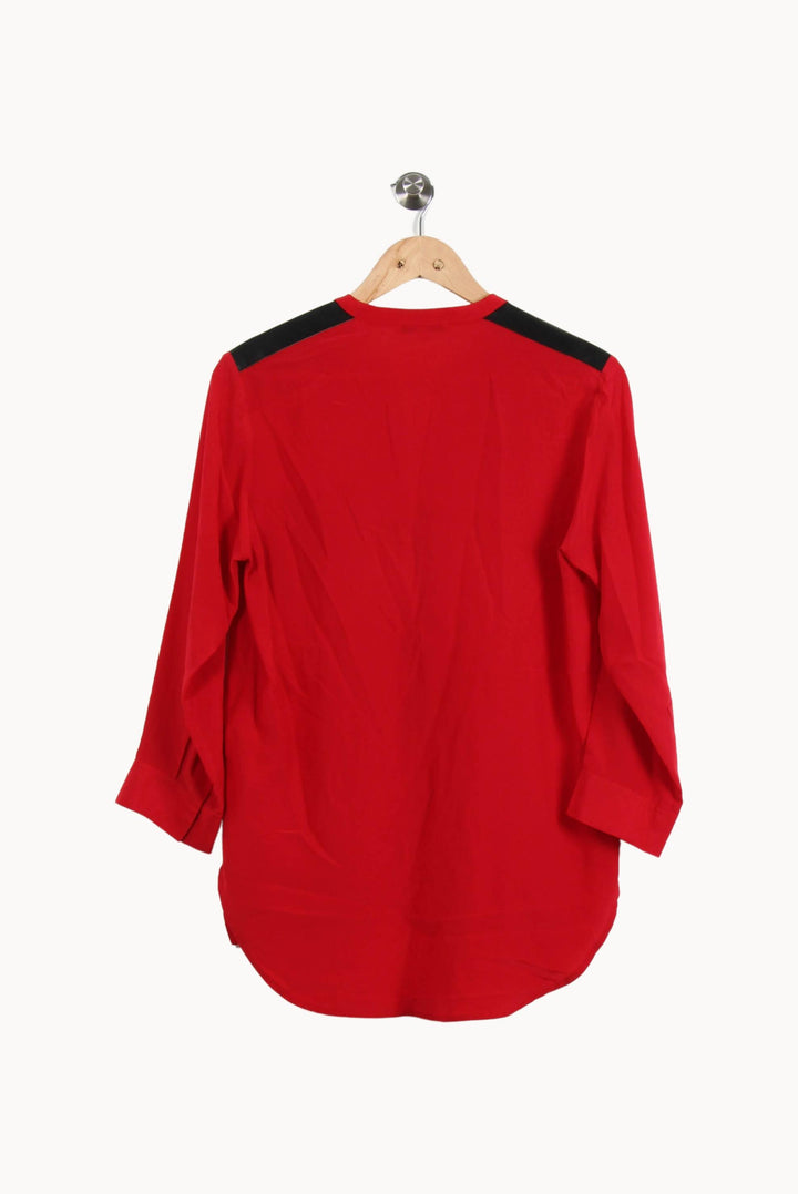 Blouse Rouge et Noire - Taille S/36 de la marque Sandro | PARAD54744 - Vendu par Paradigme - Image 4