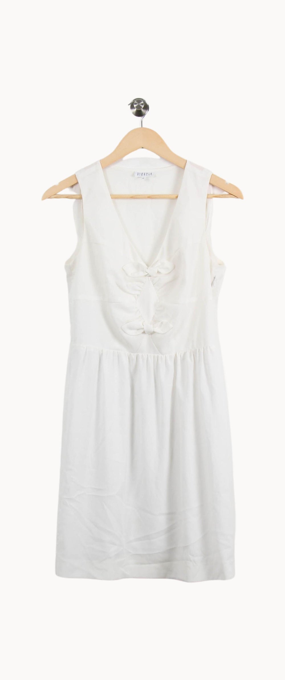 Robe Courte Blanche - Taille S/36 de la marque Claudie Pierlot | PARAD54745 - Vendu par Paradigme - Image 2