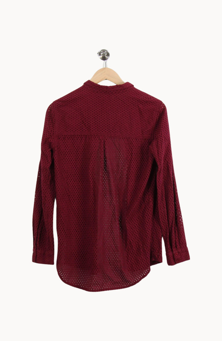Chemise Bordeaux - Taille S/36 de la marque ba&sh | PARAD54752 - Vendu par Paradigme - Image 4