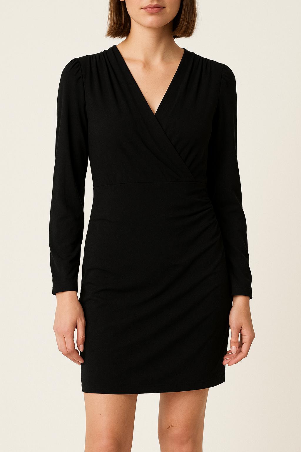 Robe Portefeuille Noire - Taille M/38 de la marque IKKS | PARAD54762 - Vendu par Paradigme - Image 1