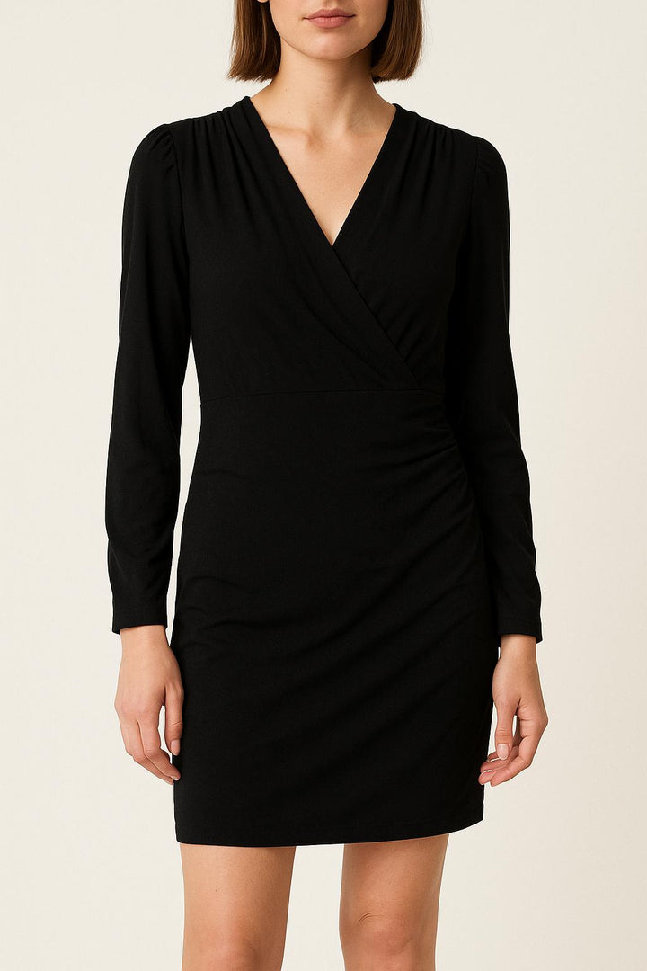 Robe Portefeuille Noire - Taille M/38 de la marque IKKS | PARAD54762 - Vendu par Paradigme - Image 1