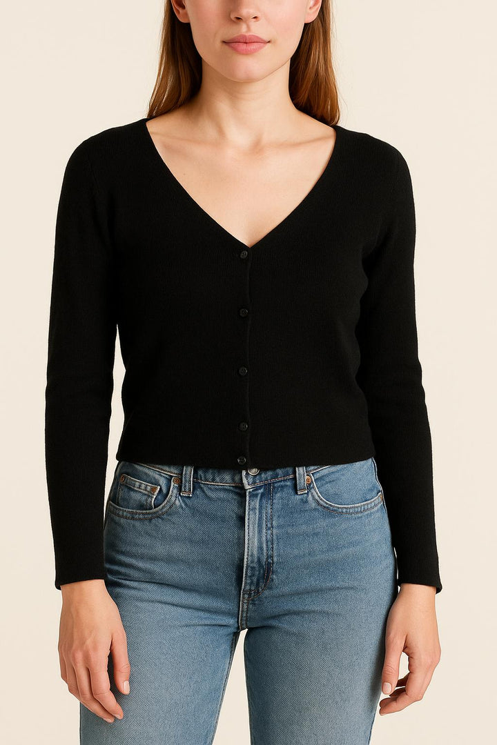 Cardigan Noir - Taille S/36 de la marque IKKS | PARAD54764 - Vendu par Paradigme - Image 1