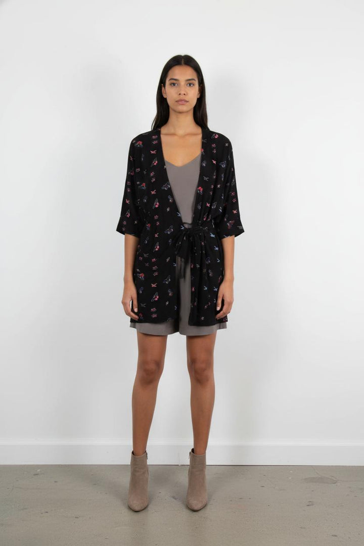 Robe Portefeuille Noire - Taille M/38