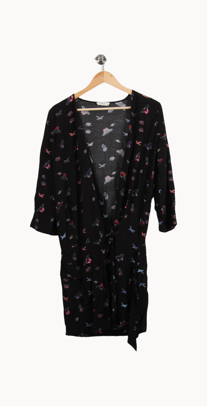 Robe Portefeuille Noire - Taille M/38 de la marque ba&sh | PARAD54766 - Vendu par Paradigme - Image 2