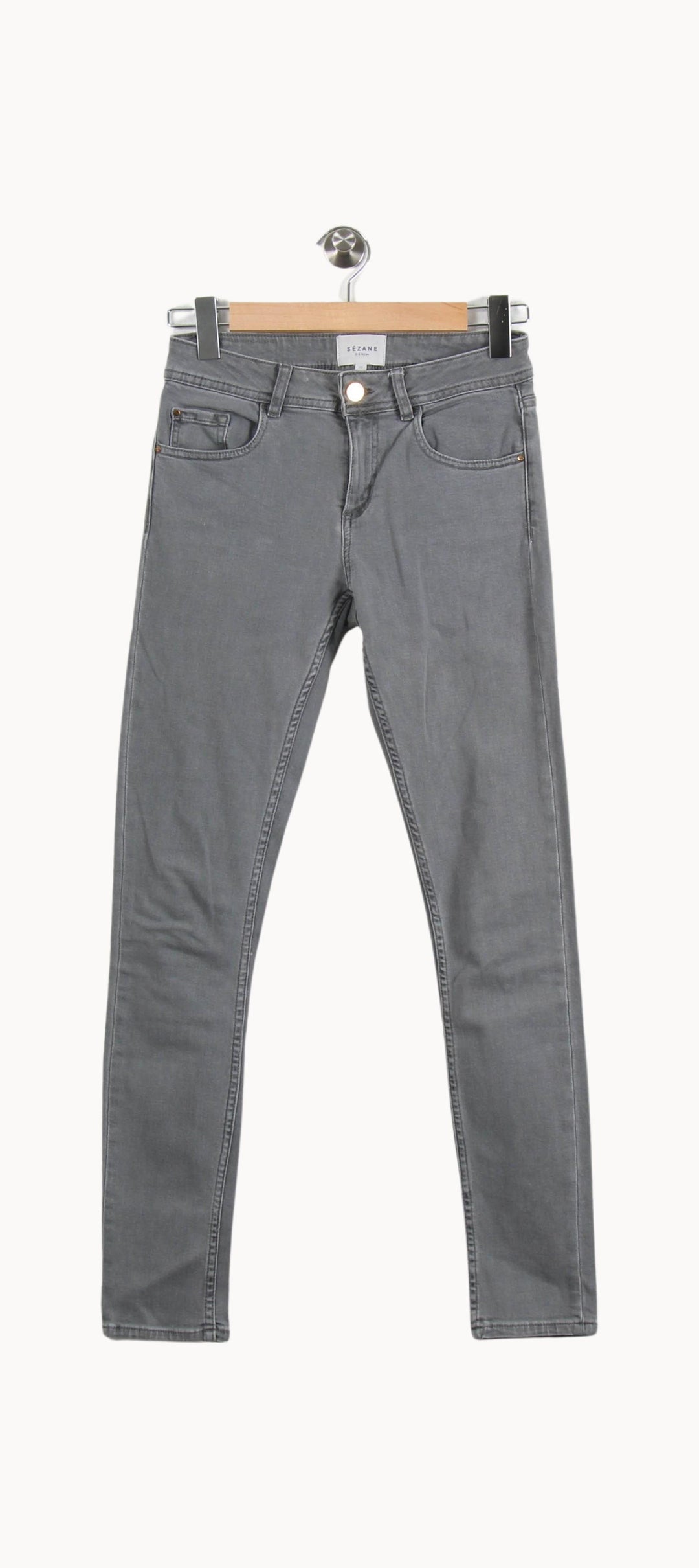 Jean Gris - Taille S/36 de la marque Sézane | PARAD54772 - Vendu par Paradigme - Image 2