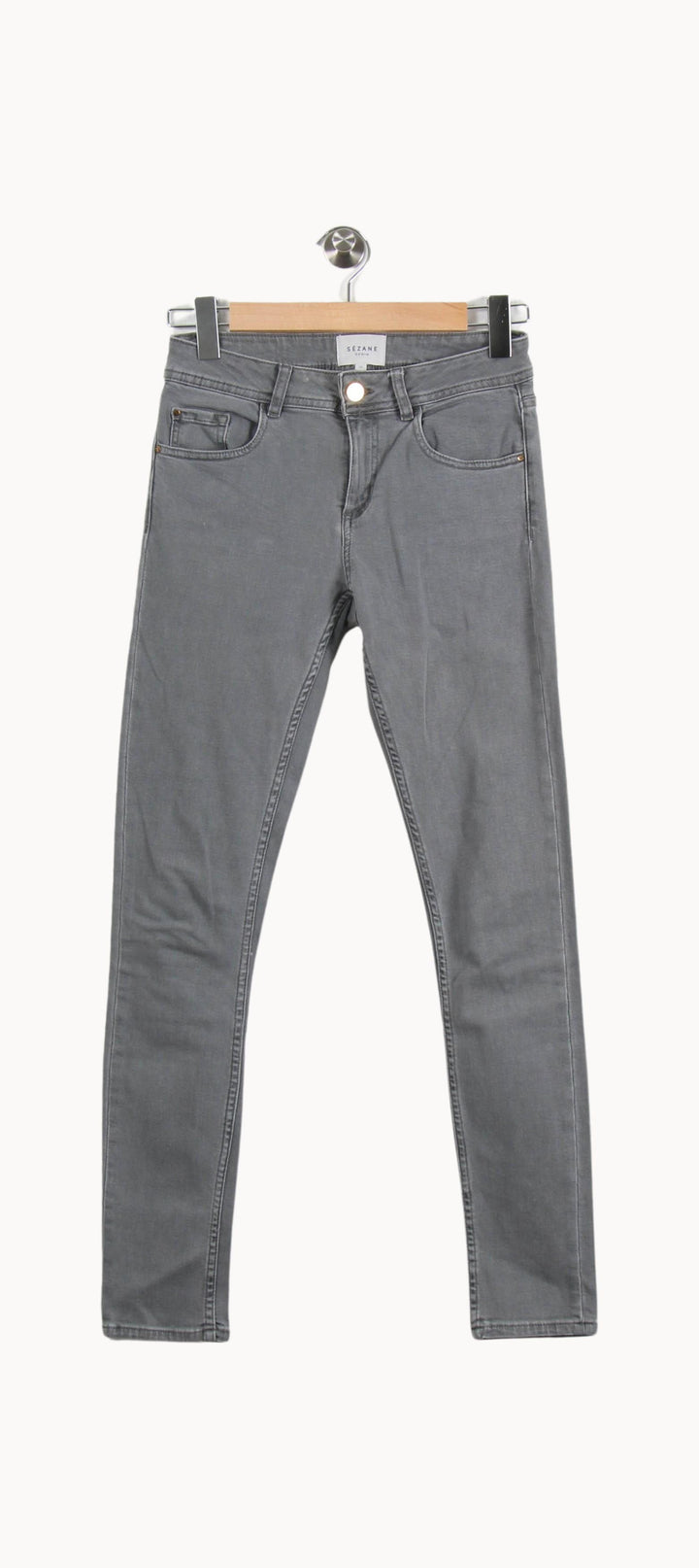Jean Gris - Taille S/36 de la marque Sézane | PARAD54772 - Vendu par Paradigme - Image 2