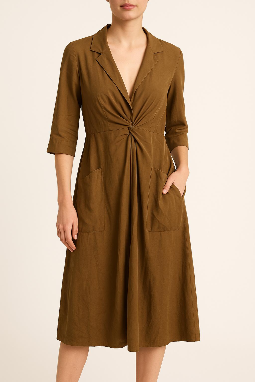 Robe Midi Beige - Taille S/36 de la marque ba&sh | PARAD54775 - Vendu par Paradigme - Image 1
