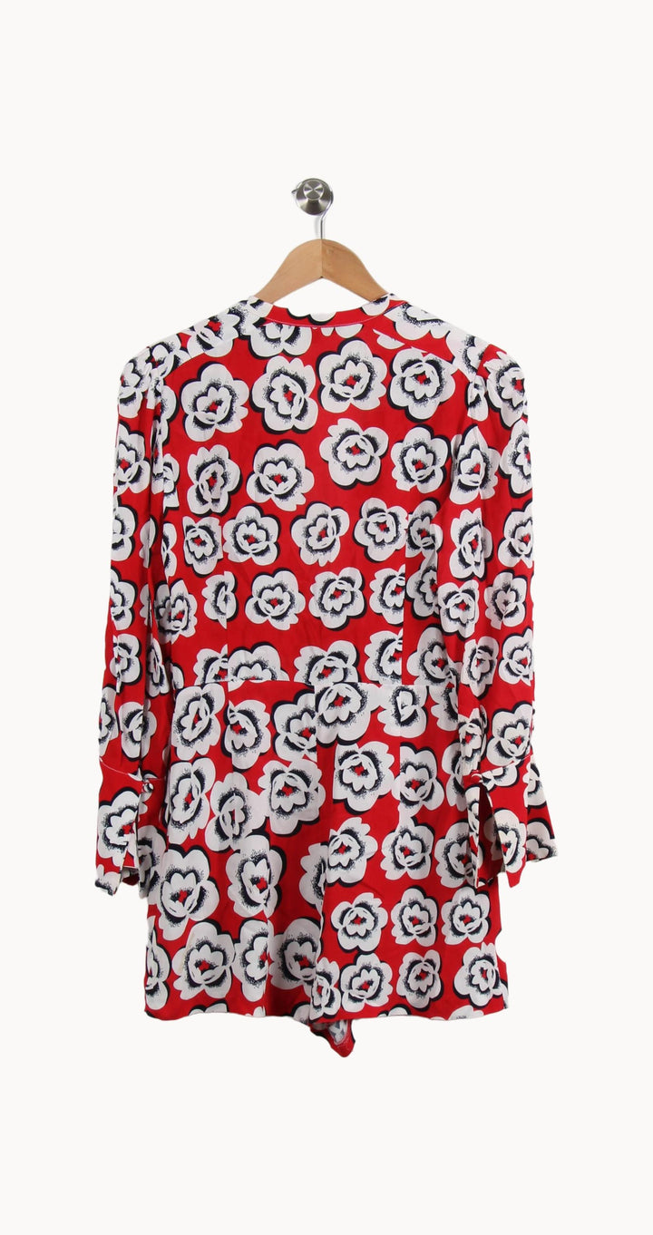 Blouse Rouge et Blanche - Taille S/36 de la marque Tara Jarmon | PARAD54777 - Vendu par Paradigme - Image 4