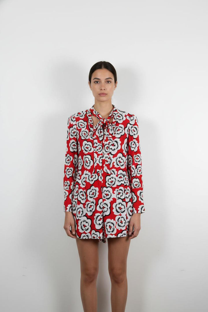 Blouse Rouge et Blanche - Taille S/36