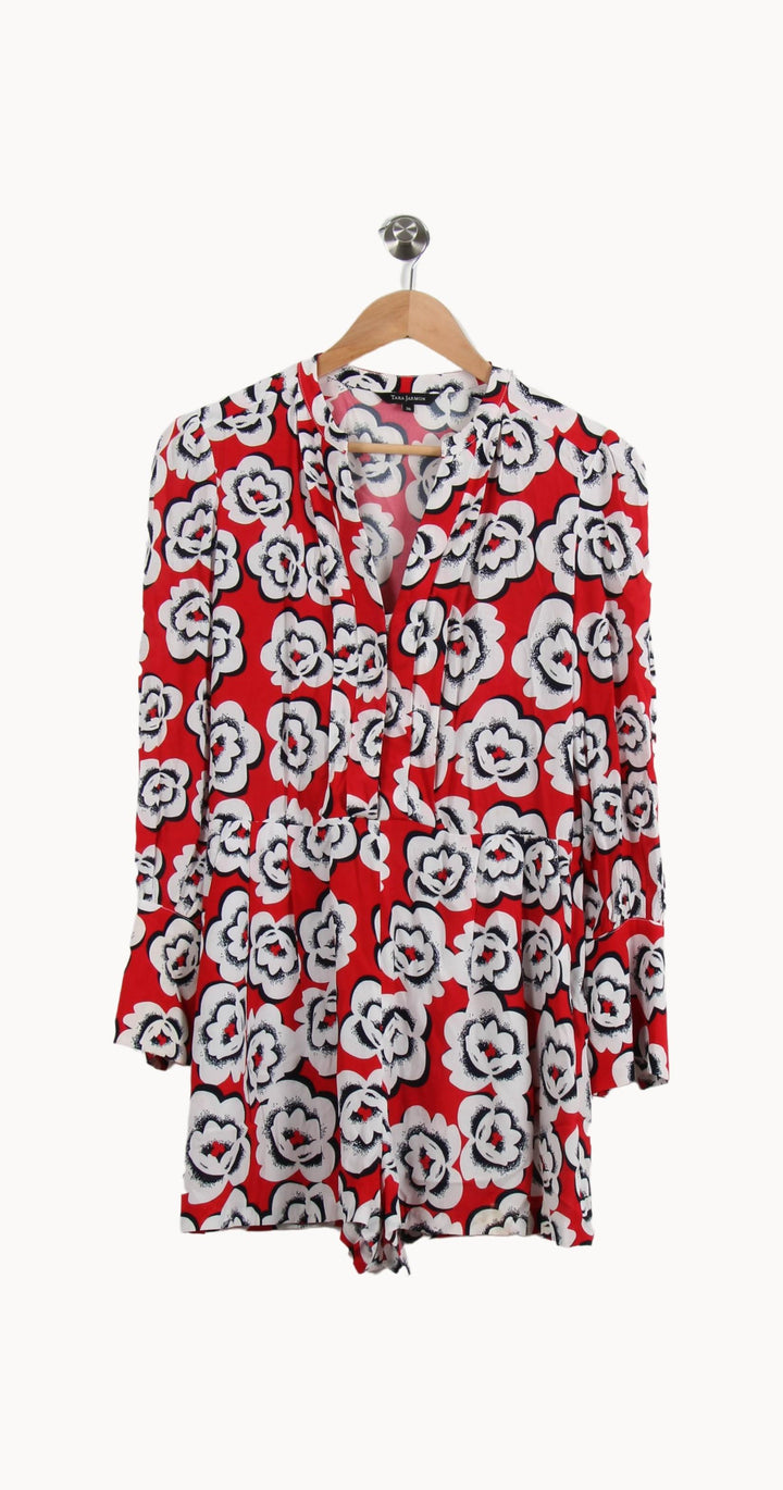 Blouse Rouge et Blanche - Taille S/36 de la marque Tara Jarmon | PARAD54777 - Vendu par Paradigme - Image 2