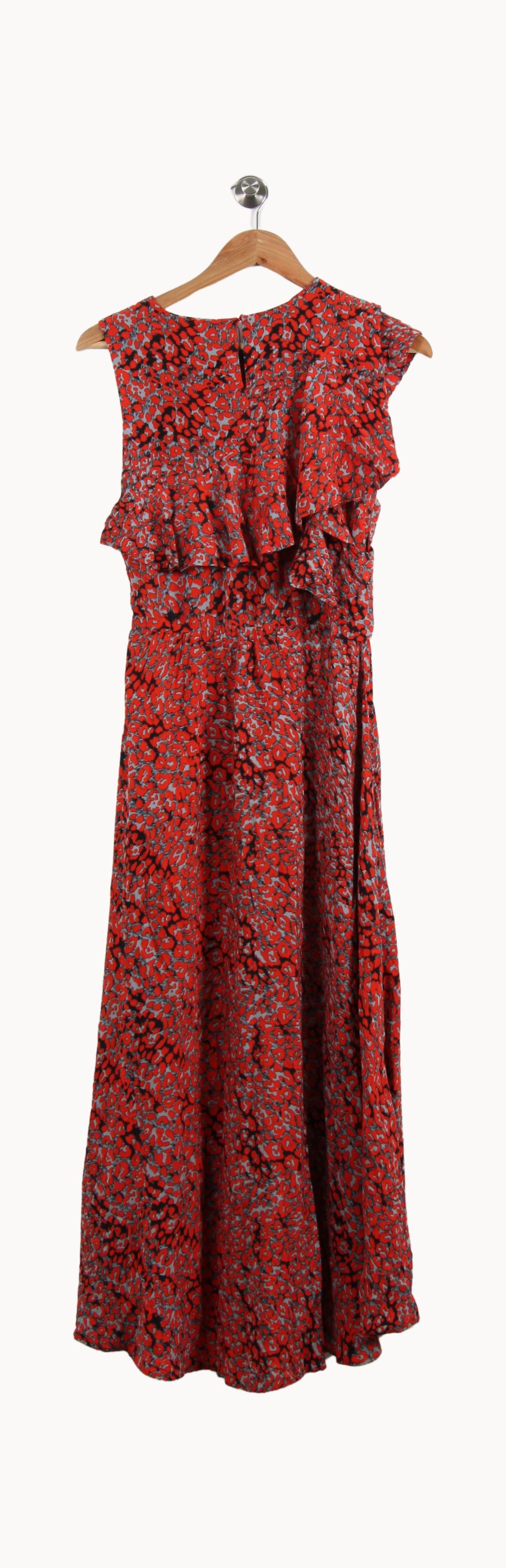 Robe Longue Rouge et Grise - Taille S/36 de la marque Maje | PARAD54778 - Vendu par Paradigme - Image 4