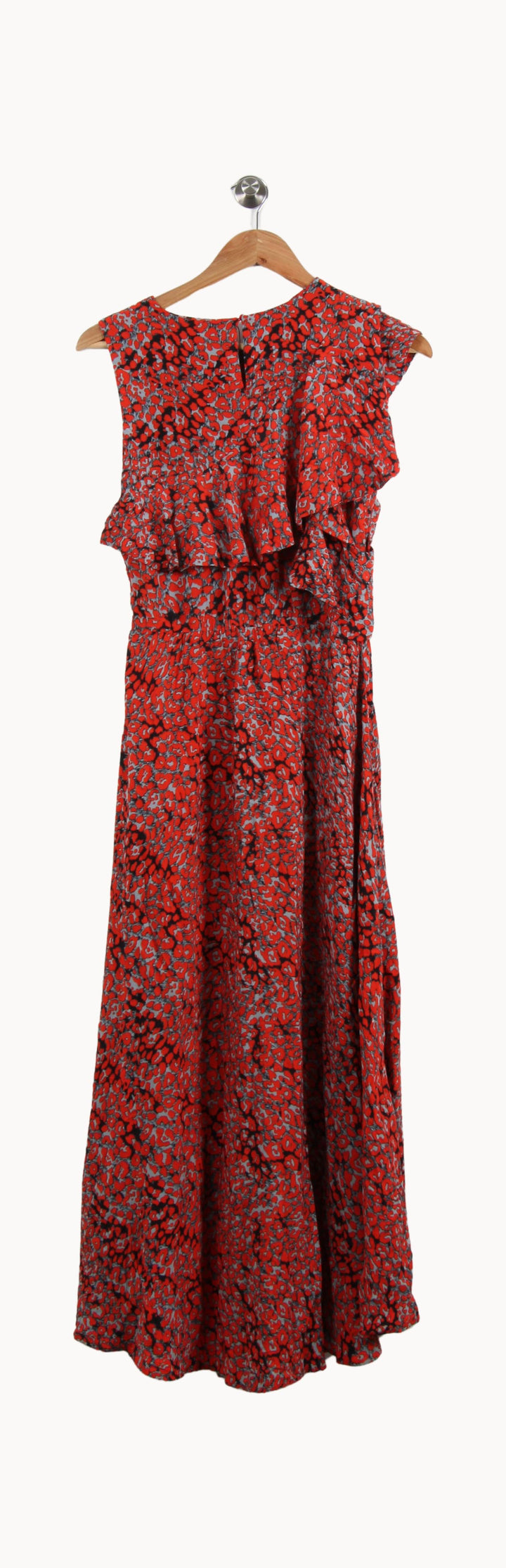 Robe Longue Rouge et Grise - Taille S/36 de la marque Maje | PARAD54778 - Vendu par Paradigme - Image 4