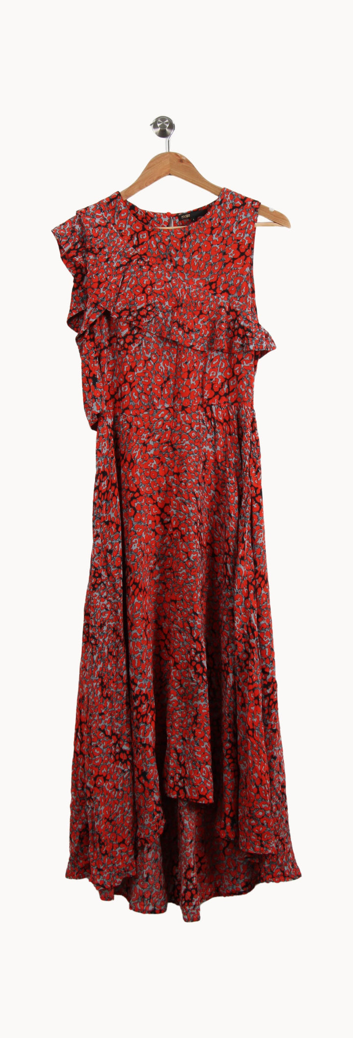 Robe Longue Rouge et Grise - Taille S/36 de la marque Maje | PARAD54778 - Vendu par Paradigme - Image 2