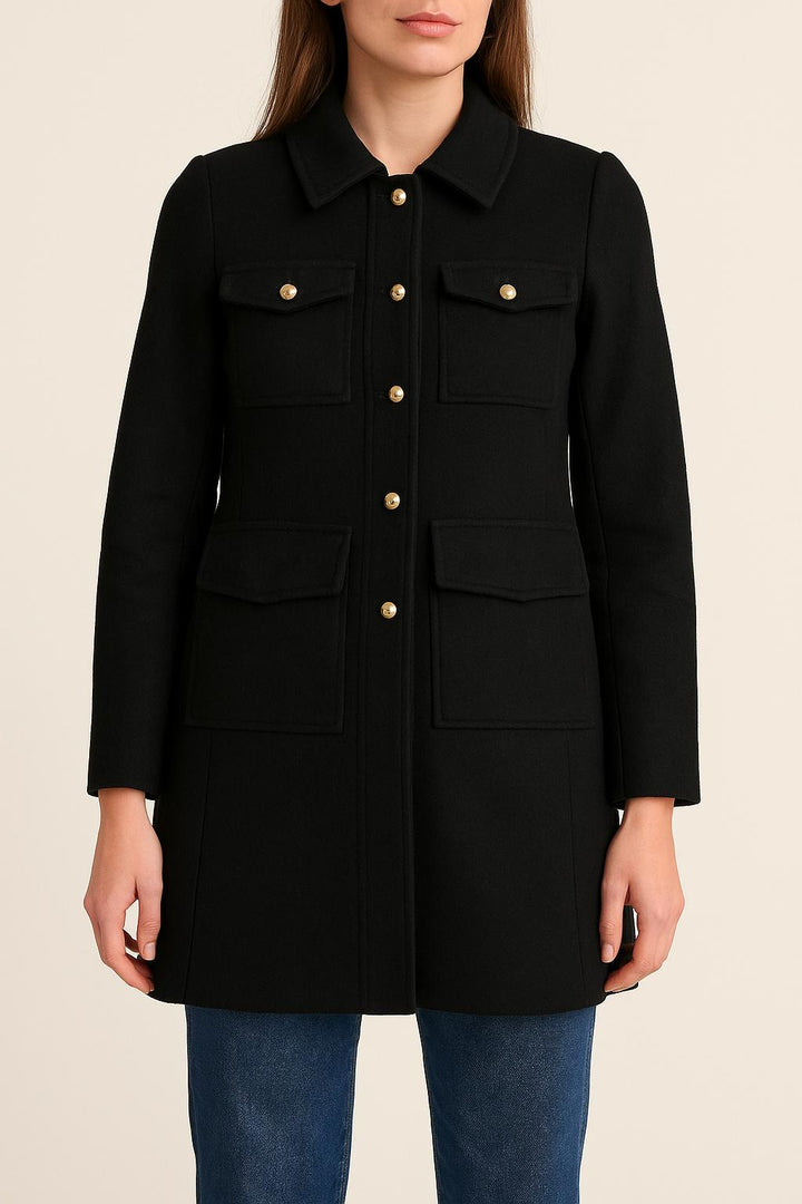 Manteau Noir - Taille S/36 de la marque ba&sh | PARAD54782 - Vendu par Paradigme - Image 1