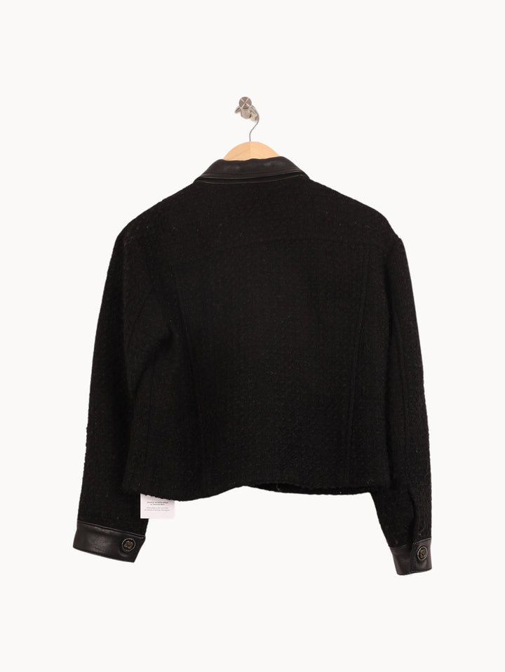 Veste Noire - Taille XS/34 de la marque Sandro | PARAD54783 - Vendu par Paradigme - Image 4