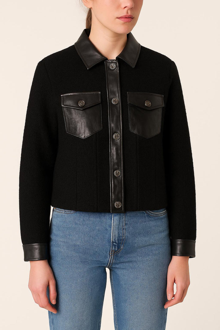 Veste Noire - Taille XS/34 de la marque Sandro | PARAD54783 - Vendu par Paradigme - Image 1