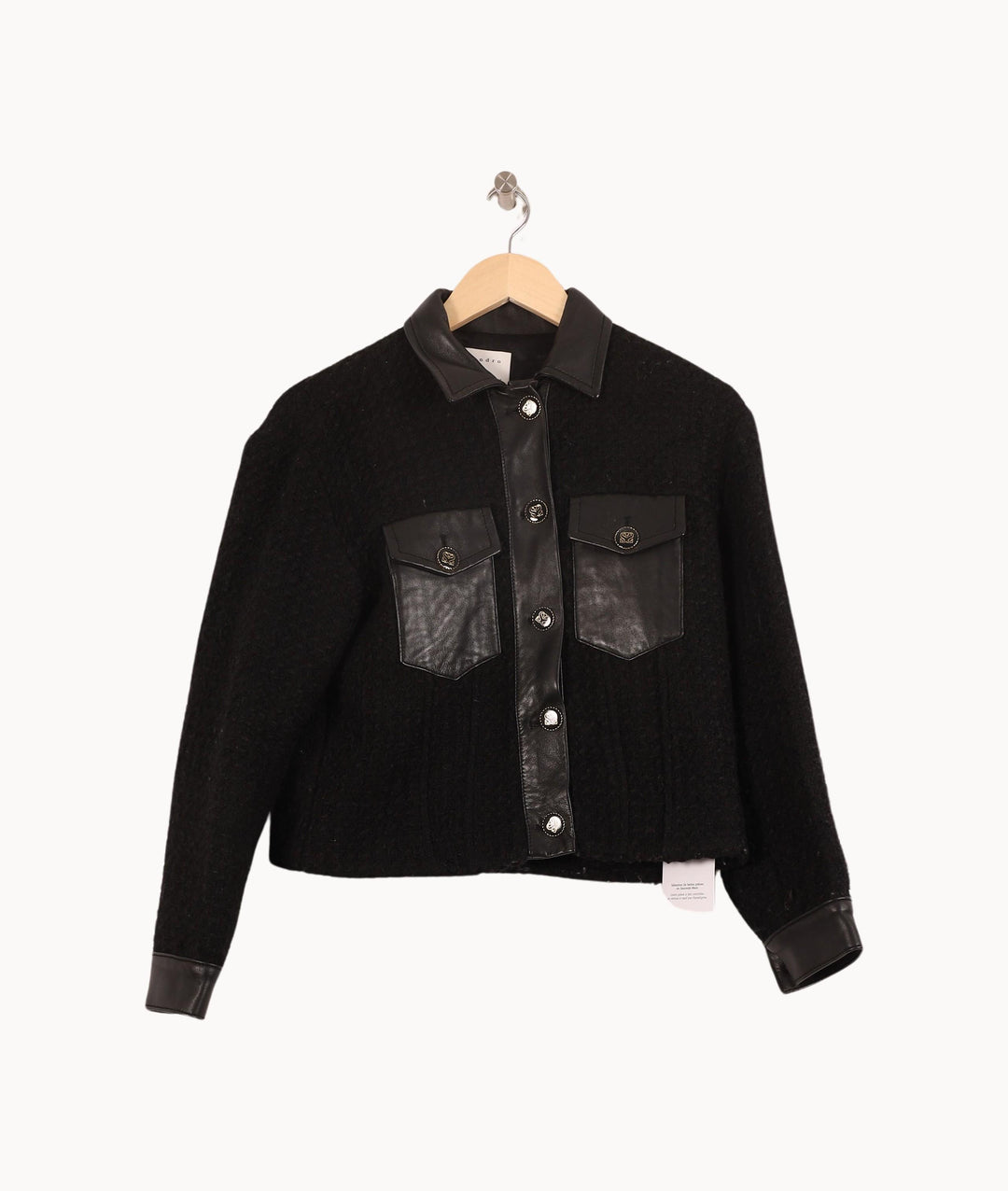 Veste Noire - Taille XS/34 de la marque Sandro | PARAD54783 - Vendu par Paradigme - Image 2