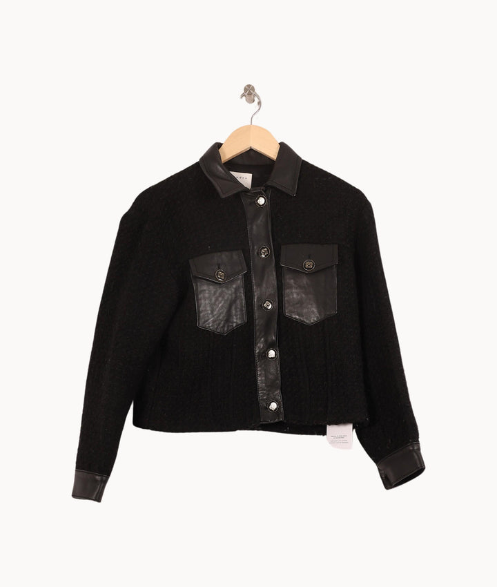 Veste Noire - Taille XS/34 de la marque Sandro | PARAD54783 - Vendu par Paradigme - Image 2